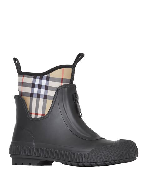 burberry flinton rain boots womens|Burberry Women's Flinton Check Rain Booties.